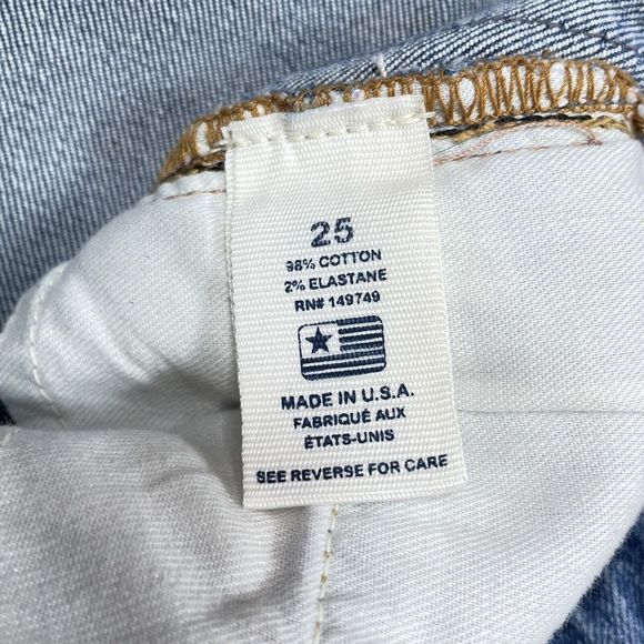 Sandrine Rose Jeans Women's‎ Size 25 Skinny Mid Rise Medium Wash Tuxedo Stripe - Picture 8 of 12